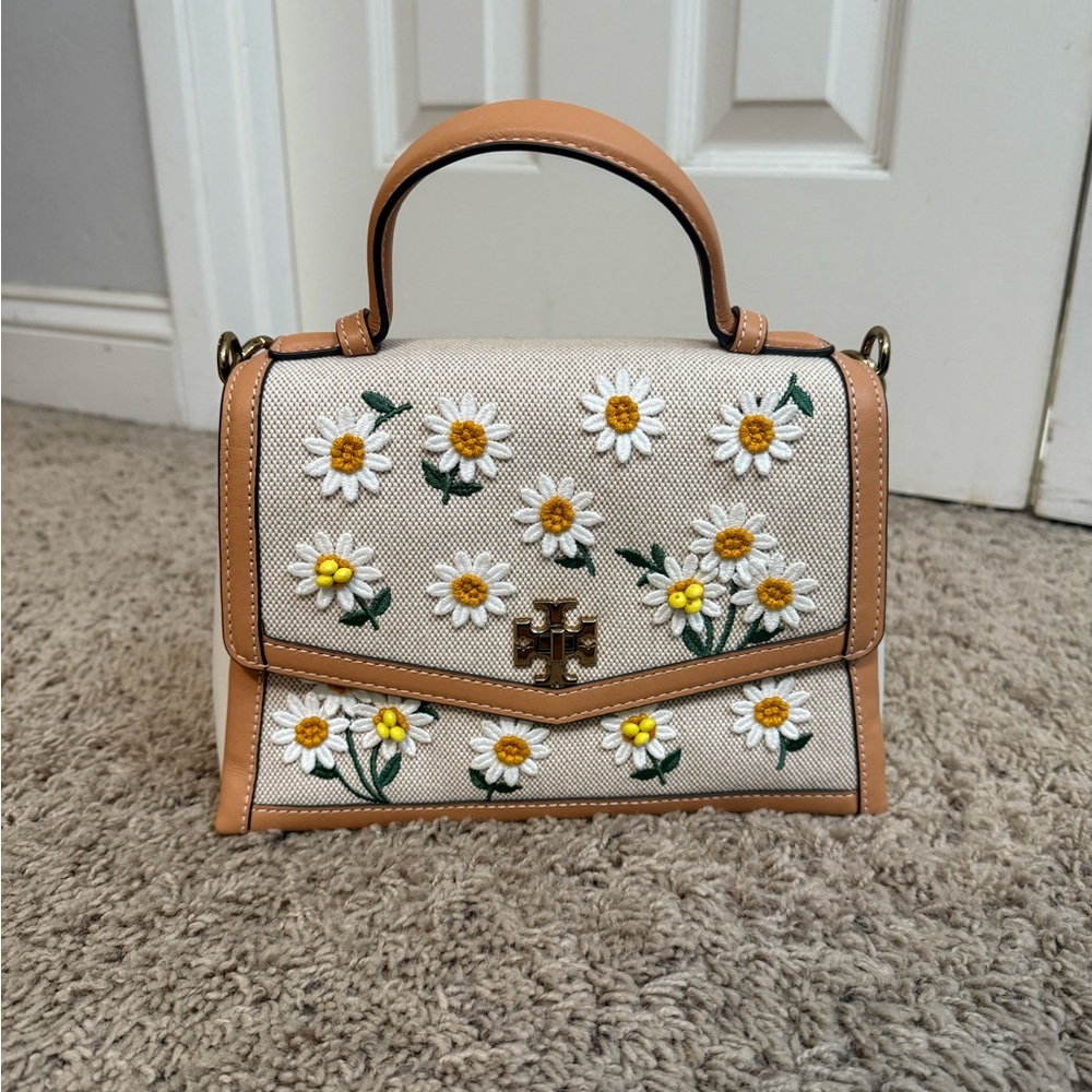 Tory Burch Kira Daisy Canvas Handbag